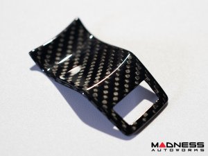 Jaguar F-TYPE Interior Trim - Carbon Fiber - Steering Wheel Trim - R - Flat Bottom Style Wheel